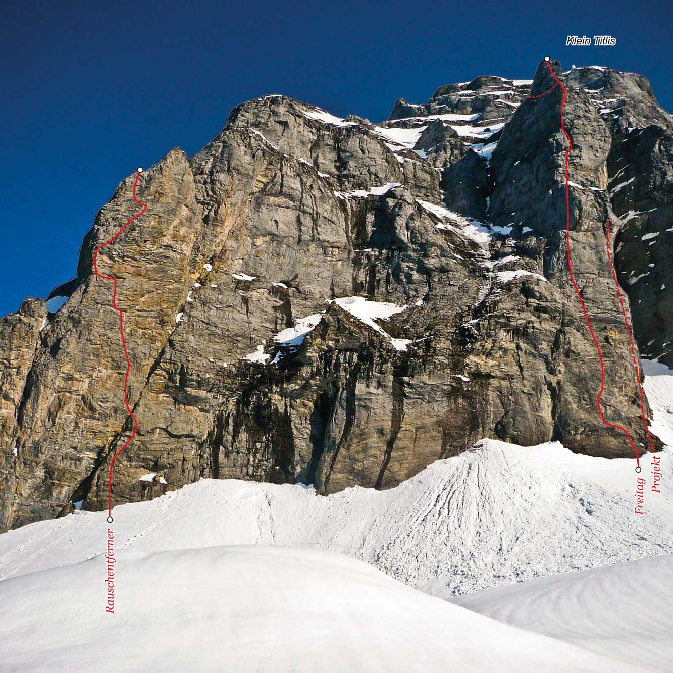 Klein Titlis Südwand: Rauschentferner und Freitag